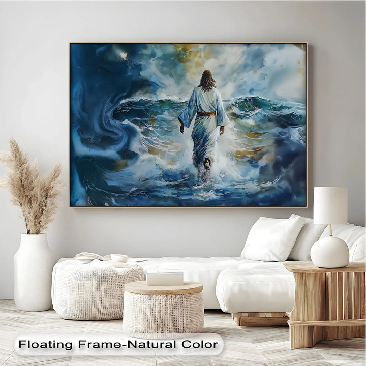 Divine Courage – Jesus Walking on Water Canvas Print - MyPhotoStation