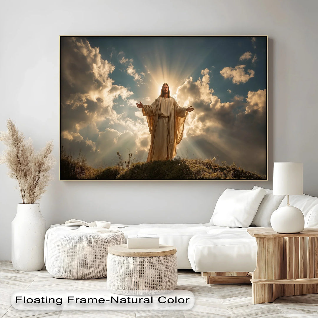Divine Light – Radiant Jesus Canvas Print - MyPhotoStation