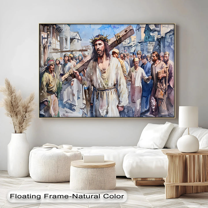 The Way of the Cross – Jesus Carrying the Cross Canvas Print
