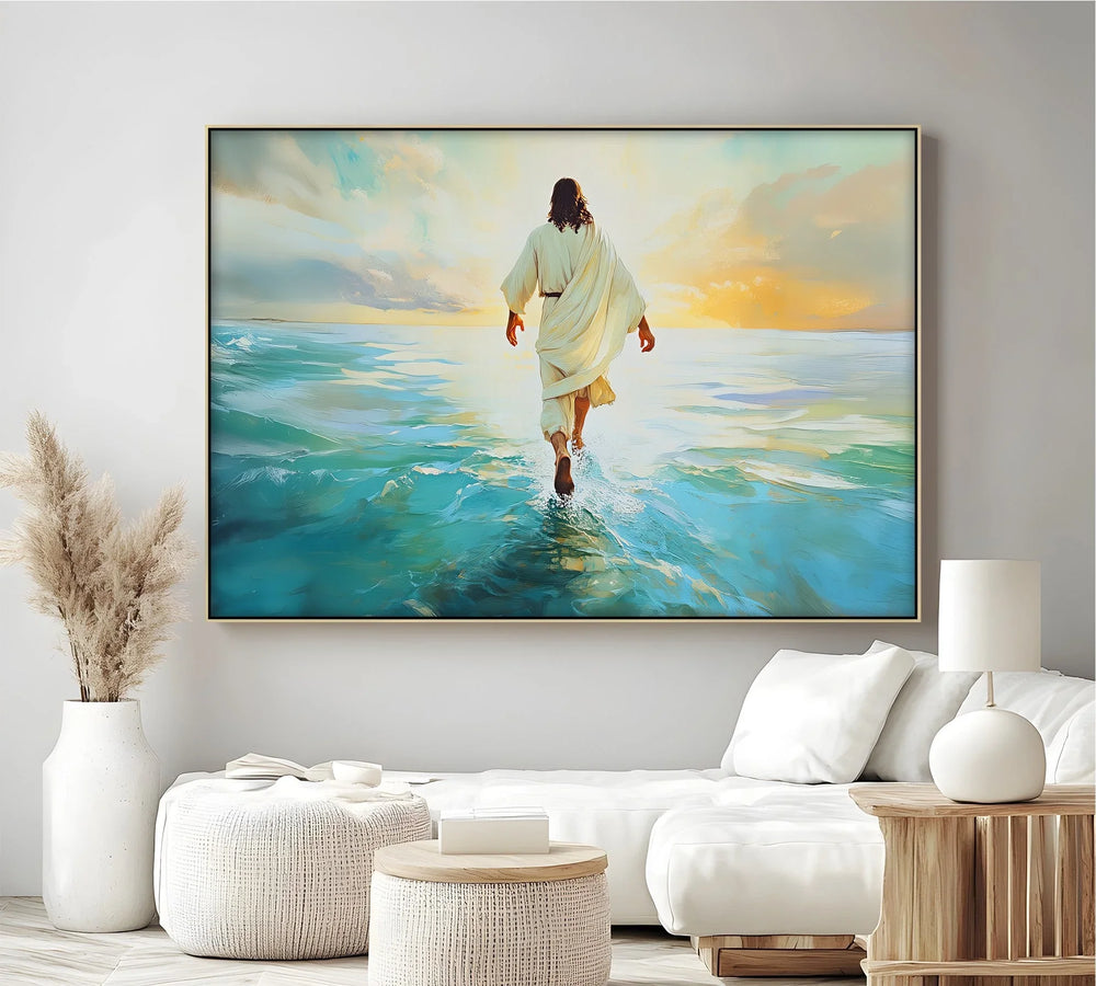 Divine Steps – Christian ocean scene wall art.

