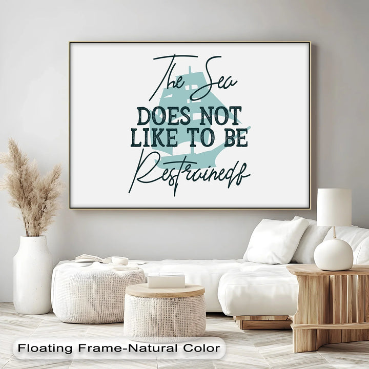 Untamed Sea – Inspirational Nautical Canvas Print - MyPhotoStation