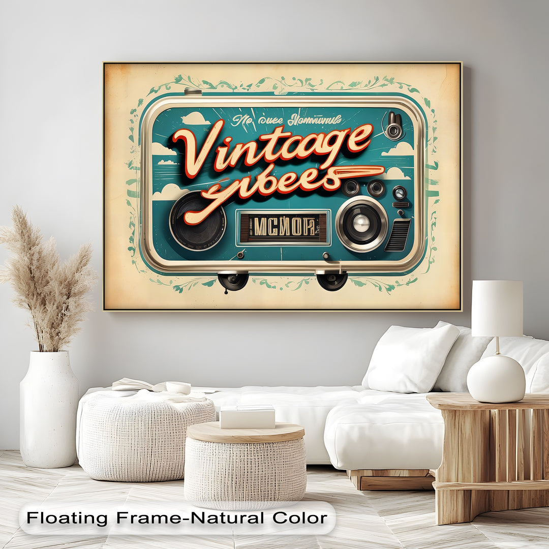 Vintage Vibes – Retro Camera Canvas Print