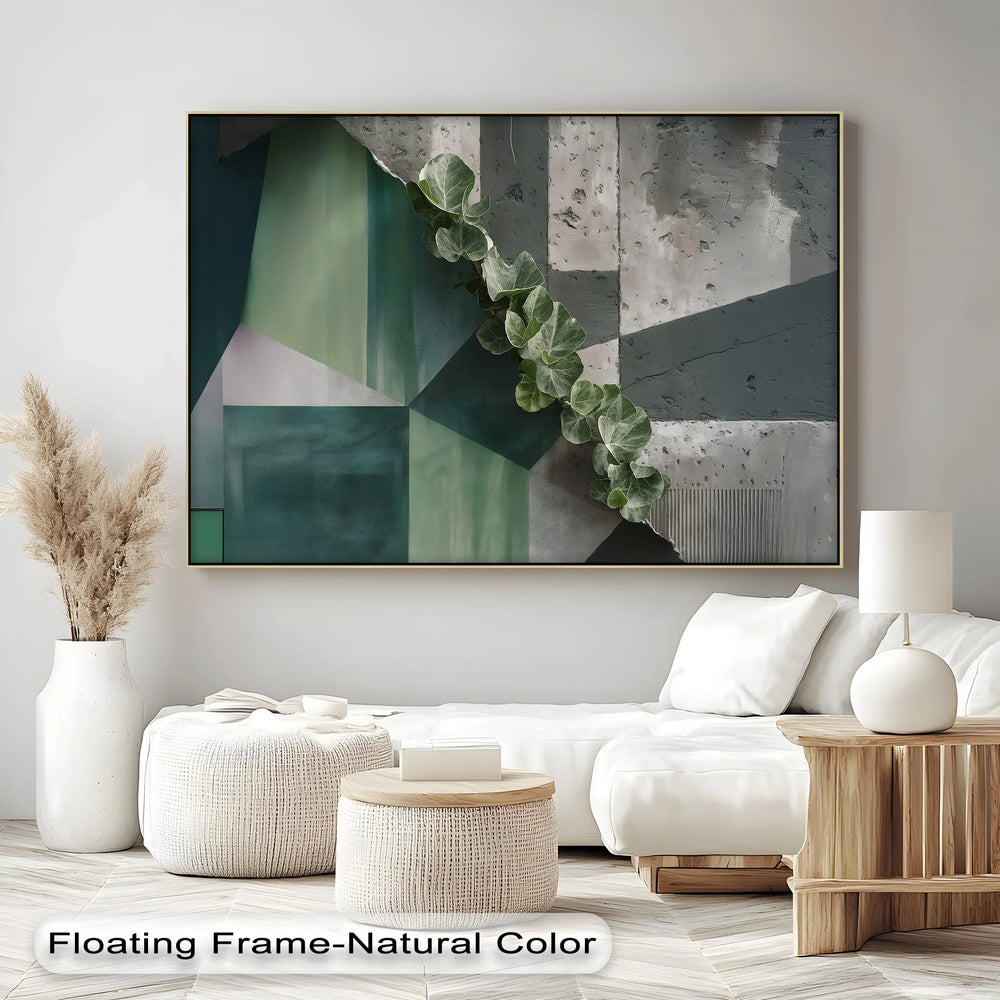 Urban Climb – Geometric Ivy Wall Canvas Print - MyPhotoStation