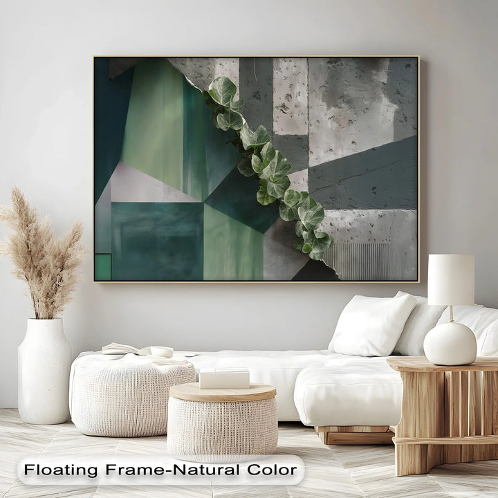 Urban Climb – Geometric Ivy Wall Canvas Print - MyPhotoStation