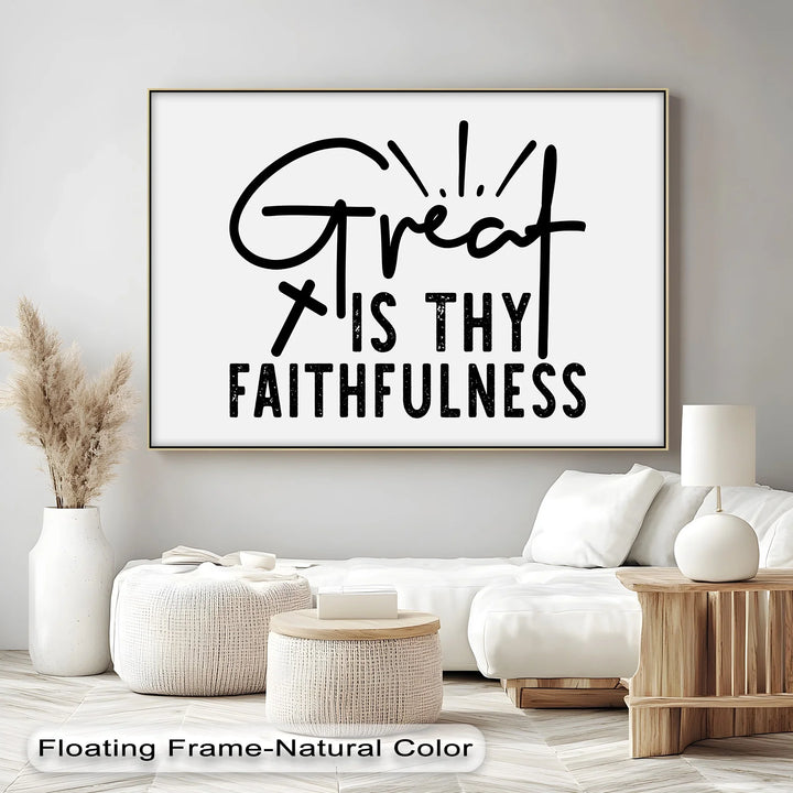 Great Is Thy Faithfulness – Christian Canvas Wall Art - MyPhotoStation