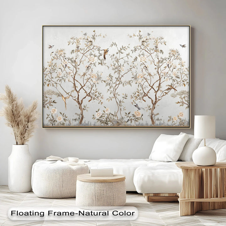 Chinoiserie Blossom Garden with Birds – Canvas Print - MyPhotoStation