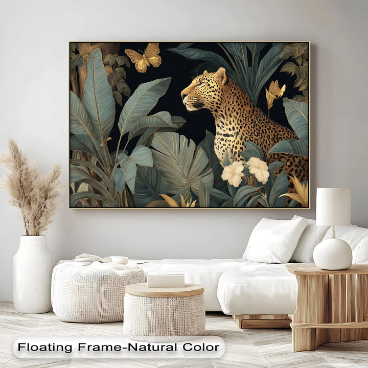 Golden Leopard in Lush Jungle – Canvas Print - MyPhotoStation