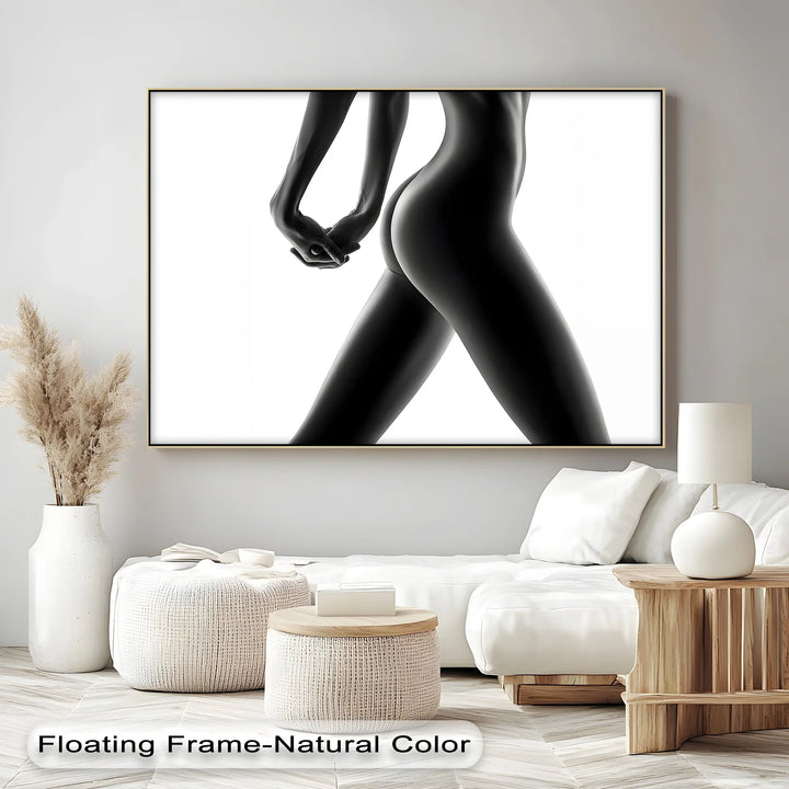 Form in Light – Minimalist Female Silhouette Canvas Print - MyPhotoStation