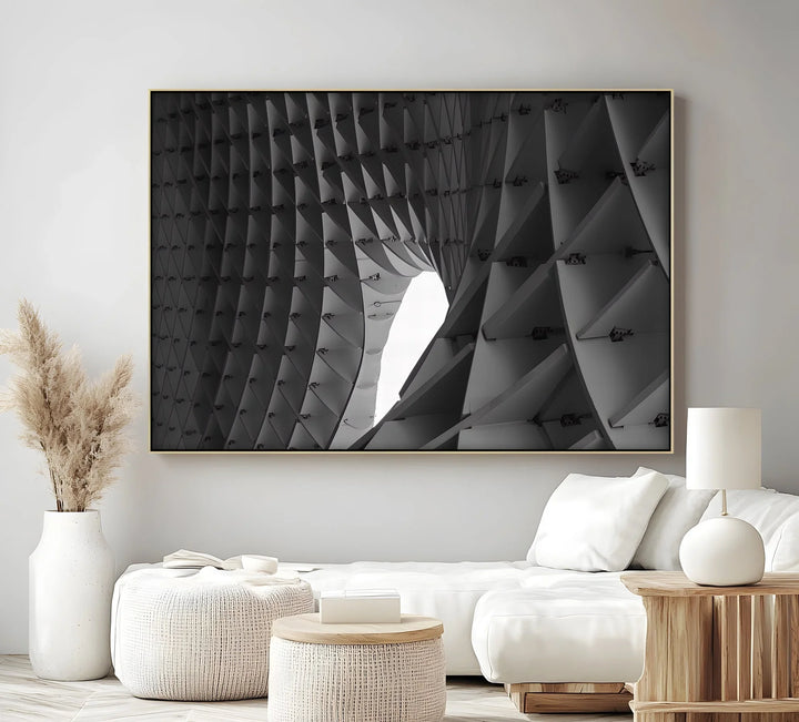 Architectural Geometry – Abstract Structural Canvas Wall Art - MyPhotoStation