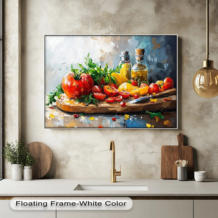 Heirloom Harvest – Tomato & Olive Oil Kitchen Canvas Prints - MyPhotoStation