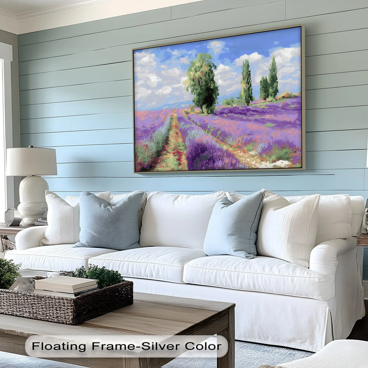 Lavender Fields Under Blue Sky – Canvas Print - MyPhotoStation