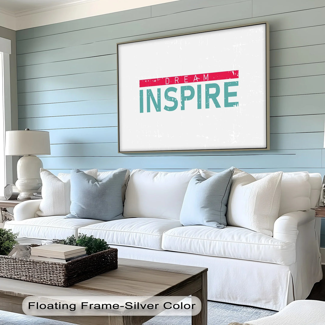Dream Inspire – Modern Minimalist Canvas Print