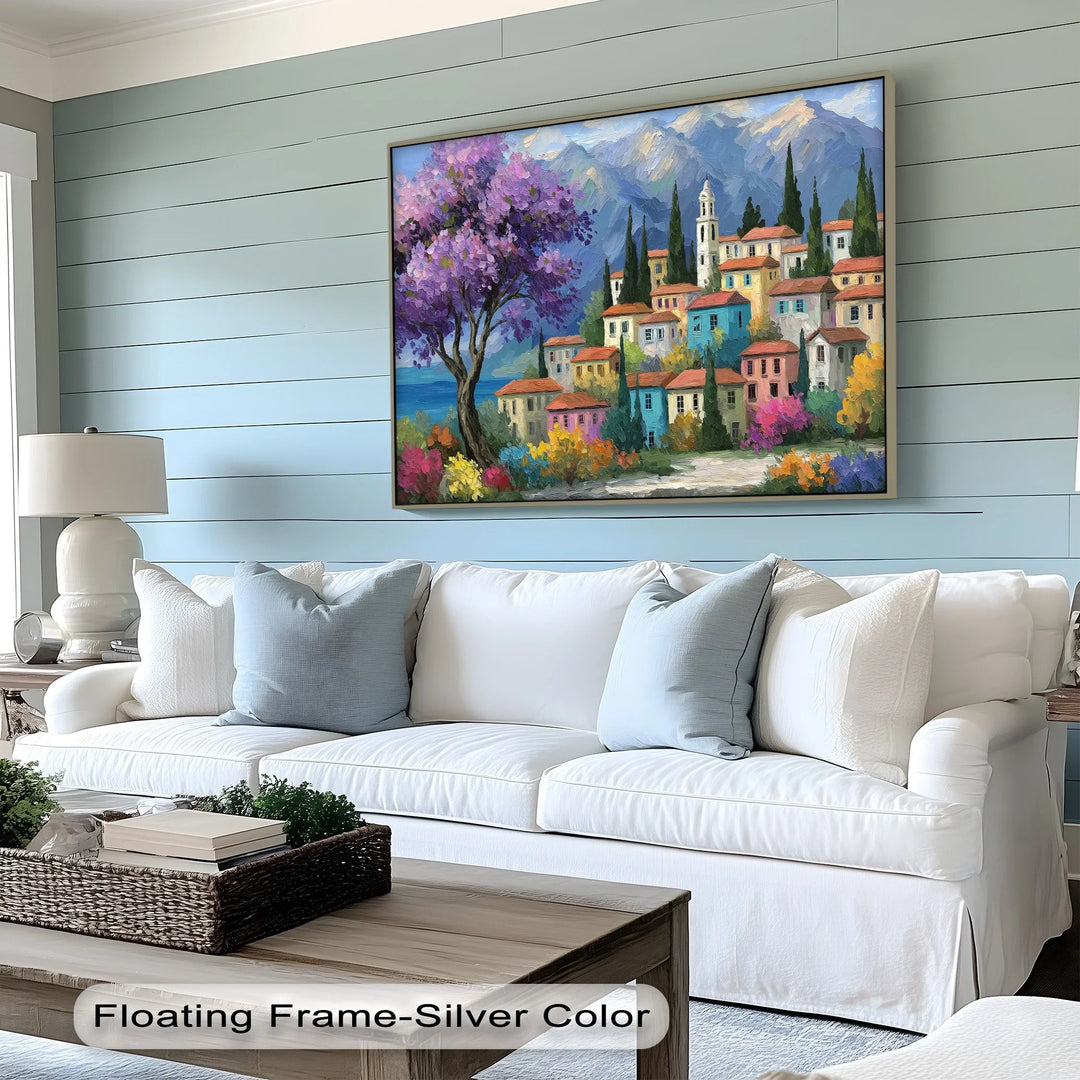 Purple Blossom Village – Canvas Print - MyPhotoStation