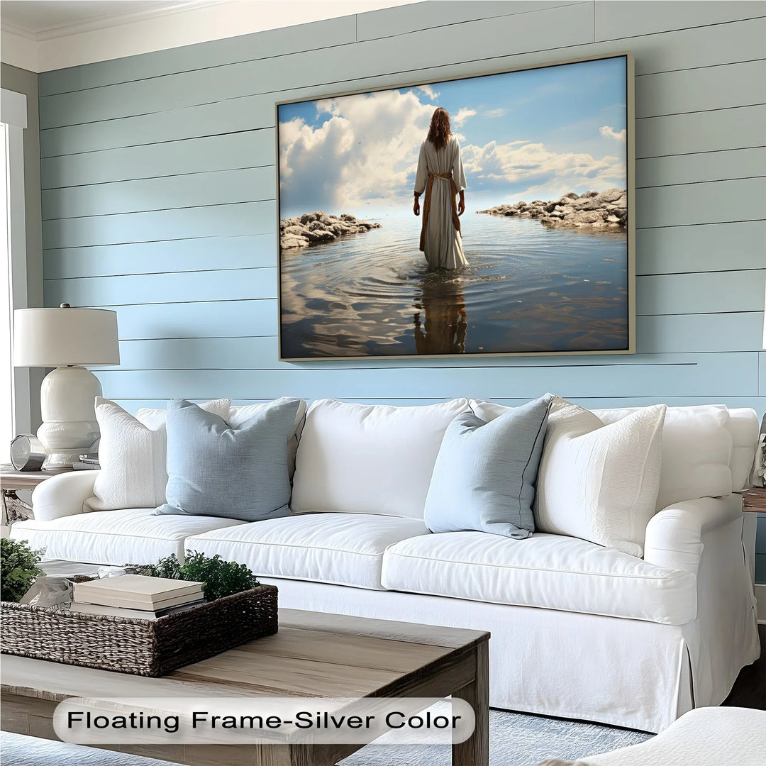 Heaven’s Reflection – Jesus Walking on Water Canvas Print - MyPhotoStation