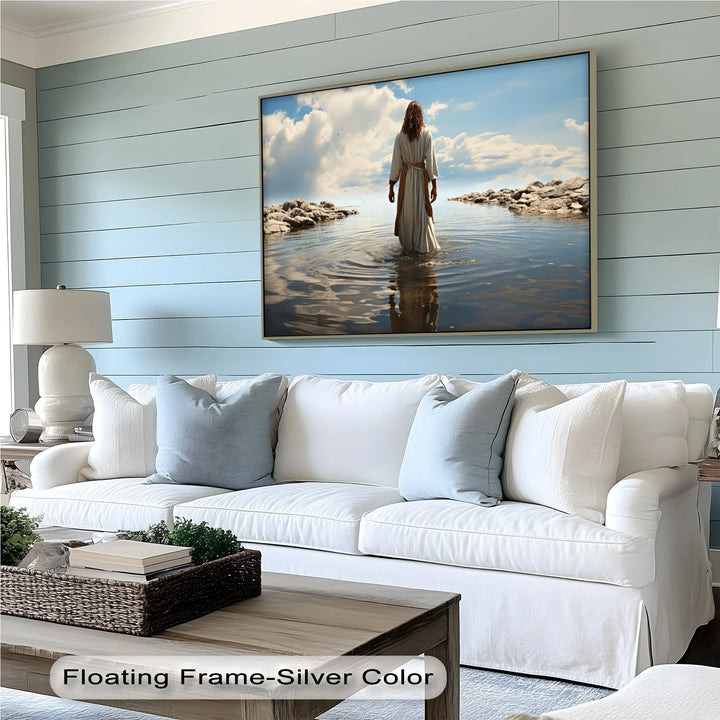 Heaven’s Reflection – Jesus Walking on Water Canvas Print - MyPhotoStation