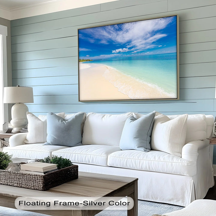 Tropical Beach and Crystal Waters - Landscape Canvas Print