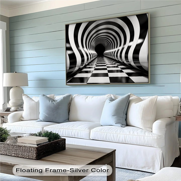 Waves of Infinity – Black & White Canvas Print - MyPhotoStation