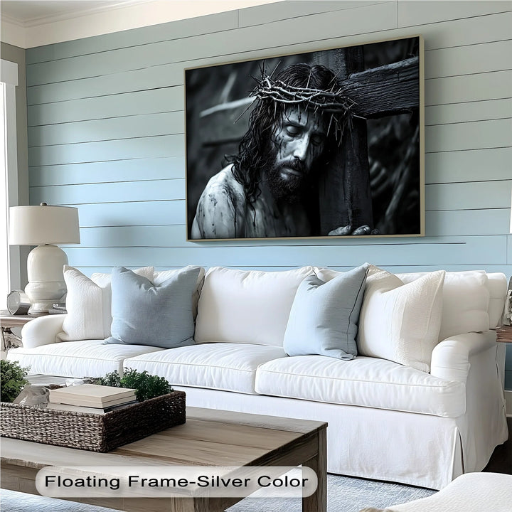 Crown of Suffering – Jesus Carrying the Cross Canvas Print - MyPhotoStation