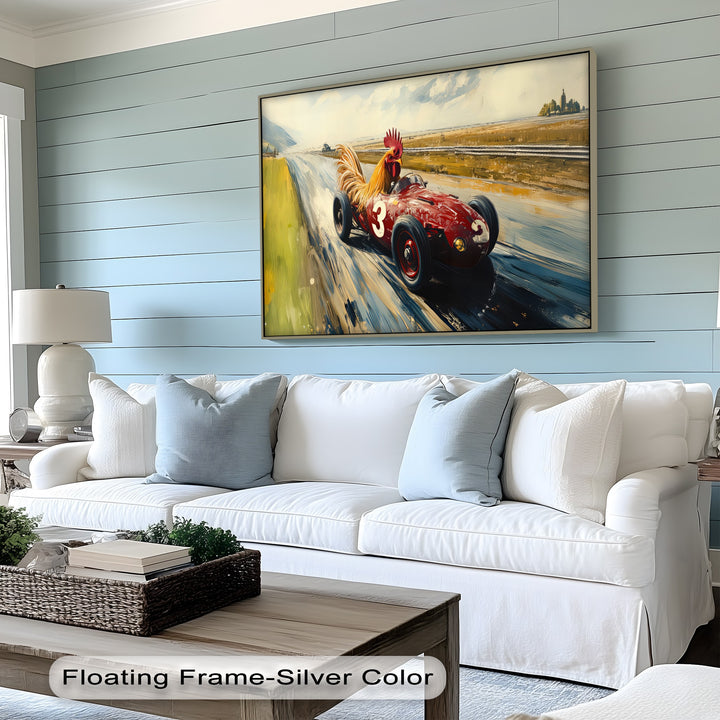 Rooster Racer – Car Canvas Print