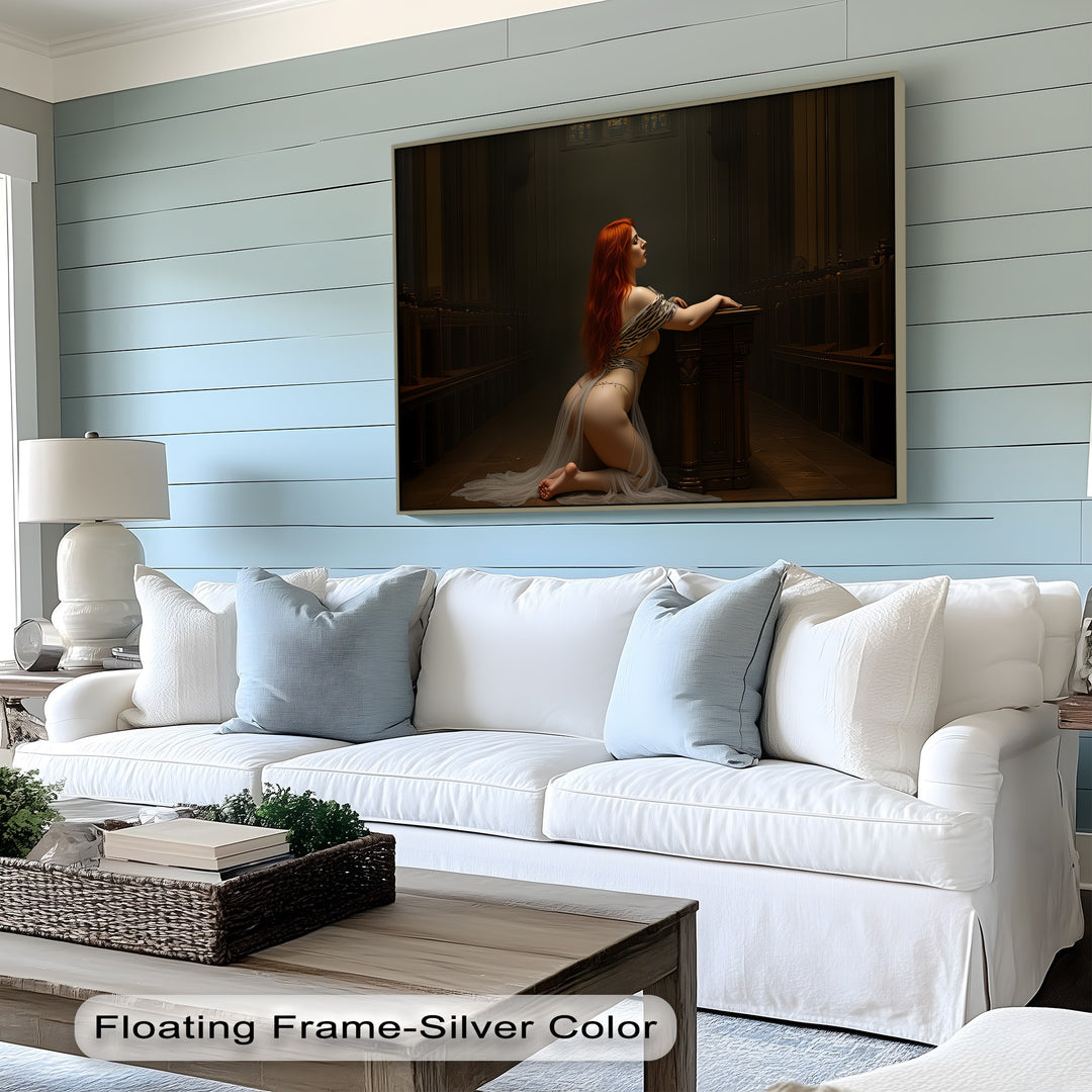 Divine Longing – Sexy Erotic Canvas Wall Art | Large Framed Bedroom Artwork