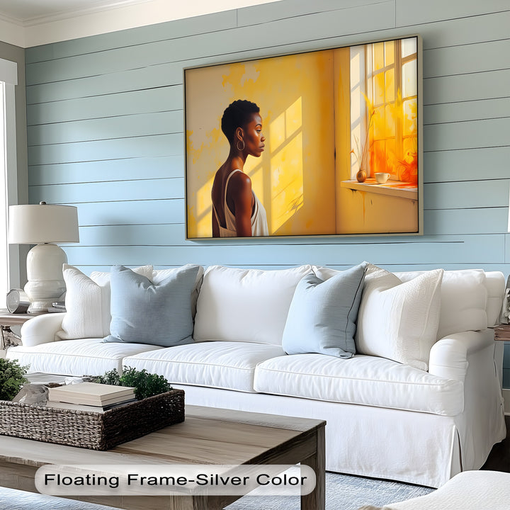 Golden Solitude – Erotic Canvas Wall Art | Abstract Art