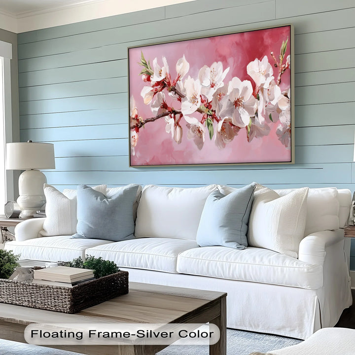Blossoming Almond Branch – Pink Canvas Print - MyPhotoStation