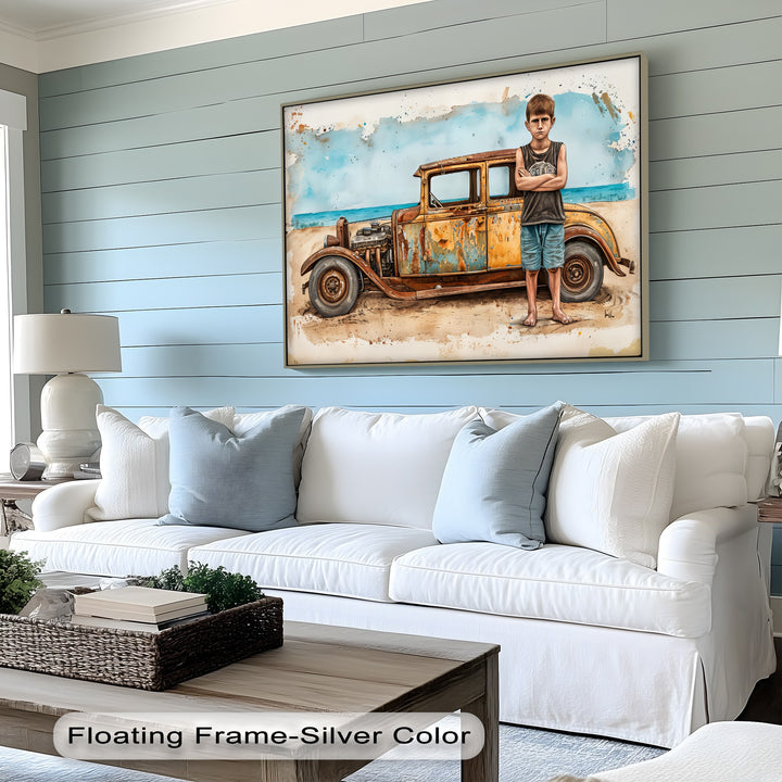 Rust & Resolve – Vintage Car Canvas Print