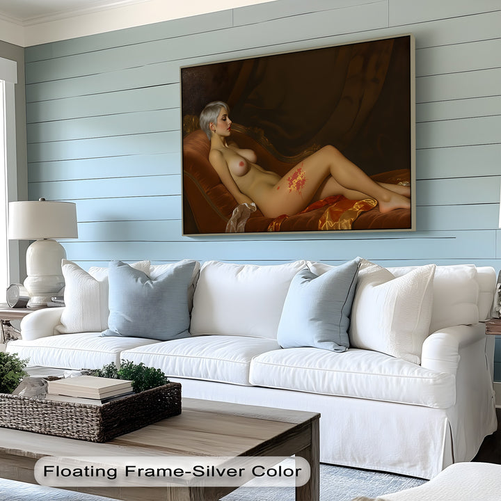Crimson Bloom – Erotic Framed Canvas Wall Art | Sexy Wall Art