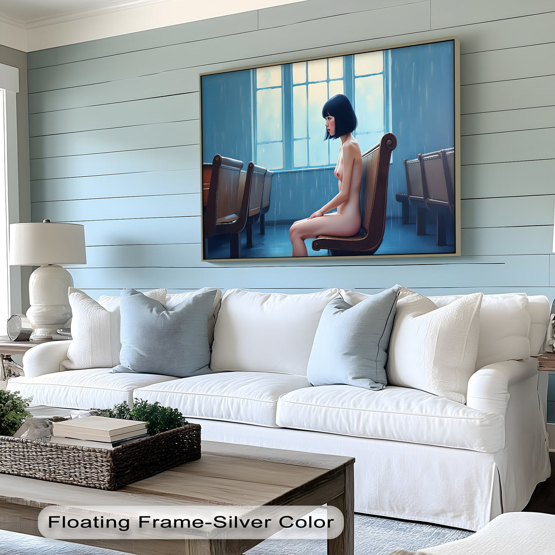Silent Rain – Erotic Canvas Wall Art | Framed Artwork