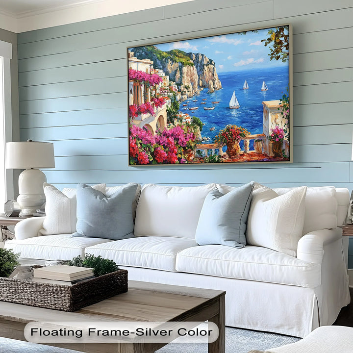 Capri Dreamscape – Mediterranean Coastline Canvas Print - MyPhotoStation