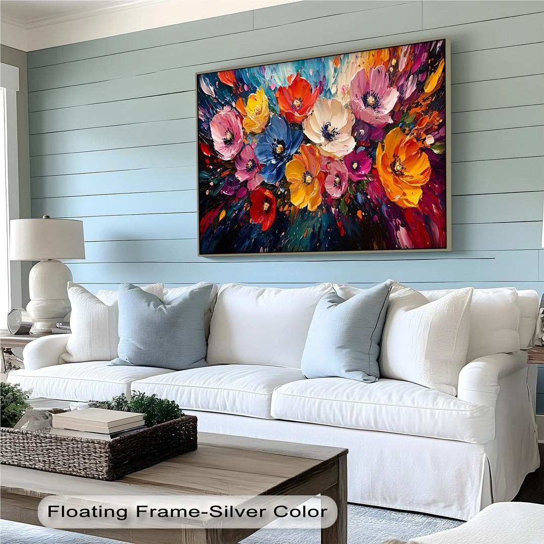 Color Symphony – Vibrant Abstract Flower Canvas Wall Art - MyPhotoStation