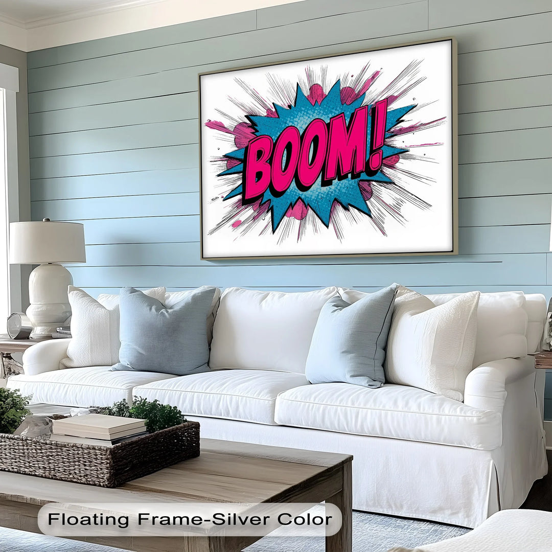 BOOM! – Explosive Pop Art Canvas Print