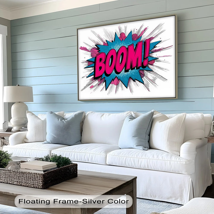 BOOM! – Explosive Pop Art Canvas Print