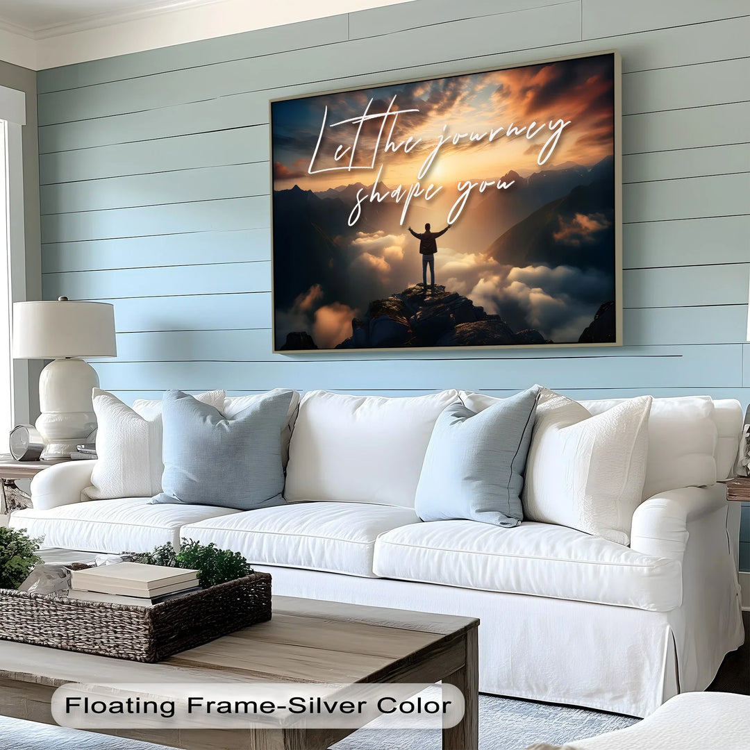 Let the Journey Shape You – Inspirational Mountain Canvas Print