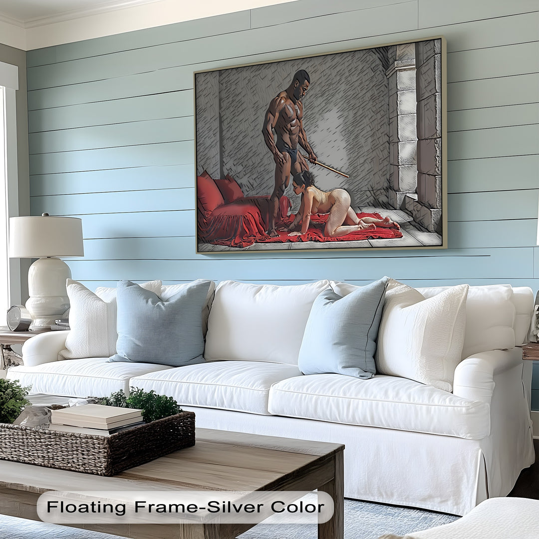 Obedience Ritual – Erotic BDSM Canvas Wall Art | Sexy Canvas