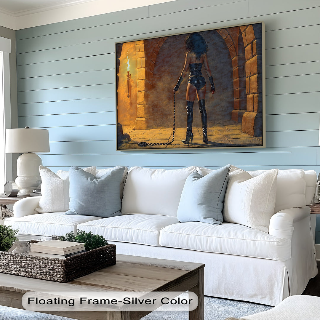 Dungeon Desire – Erotic Framed Canvas Wall Art | Nude Artwork