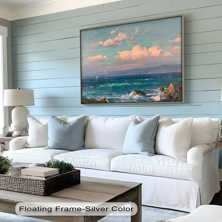 Twilight over the Sea – Romantic Coastal Canvas Print - MyPhotoStation