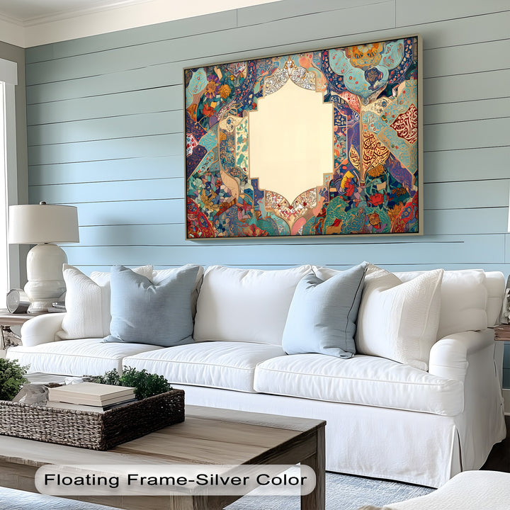 Persian Floral Mosaic Harmony – Persian Canvas Print