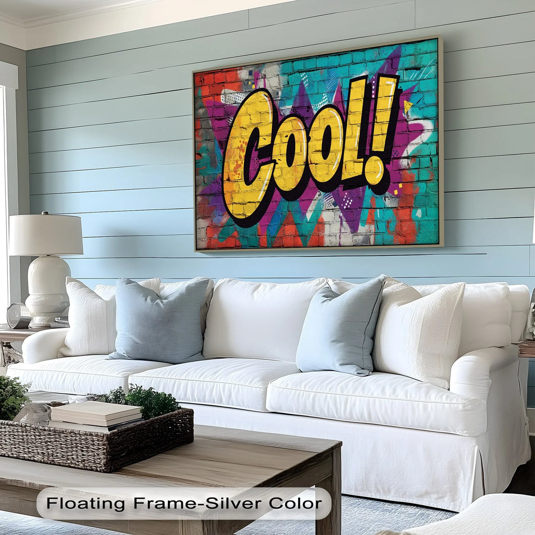 COOL! – Graffiti Comic Wall Canvas Print