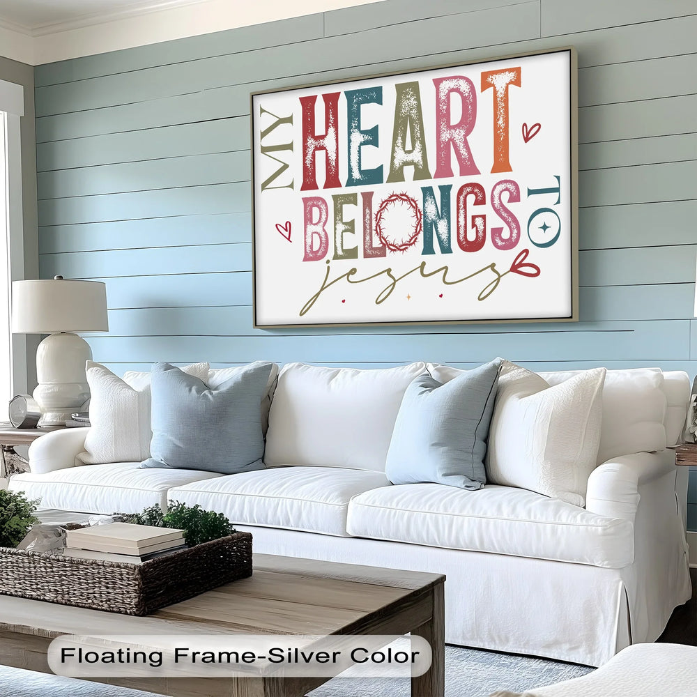 My Heart Belongs to Jesus – Faith-Inspired Canvas Print - MyPhotoStation
