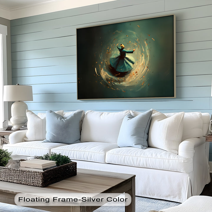 Whirl of the Soul – Sufi Dervish Spiritual Canvas Print