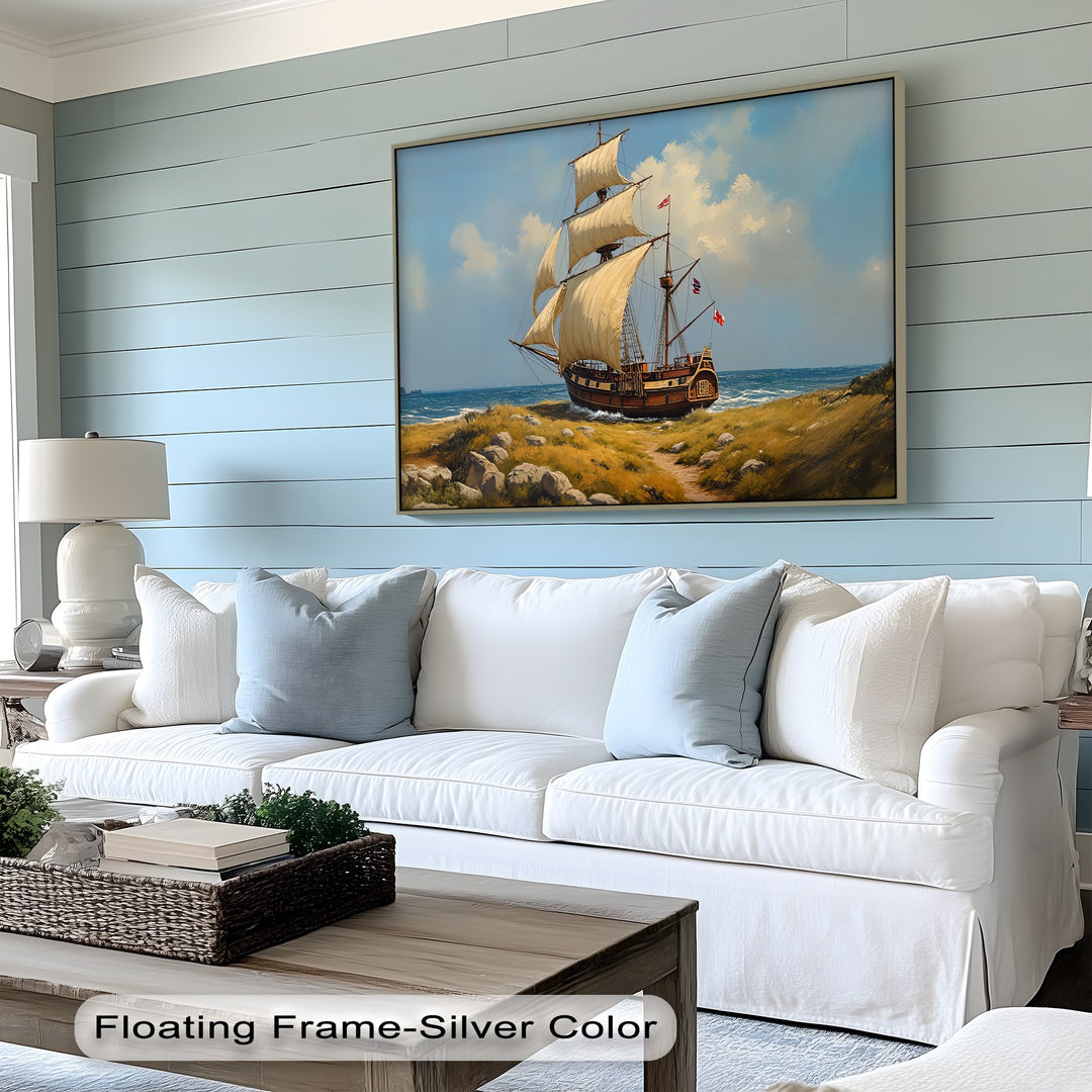 Ocean Explorer – Tall Ship Sailing Canvas Wall Art | Framed Artwork