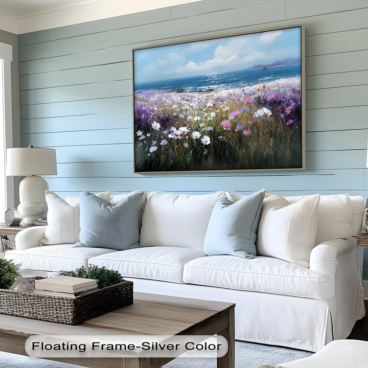 Coastal Bloom – Seaside Wildflower Canvas Print