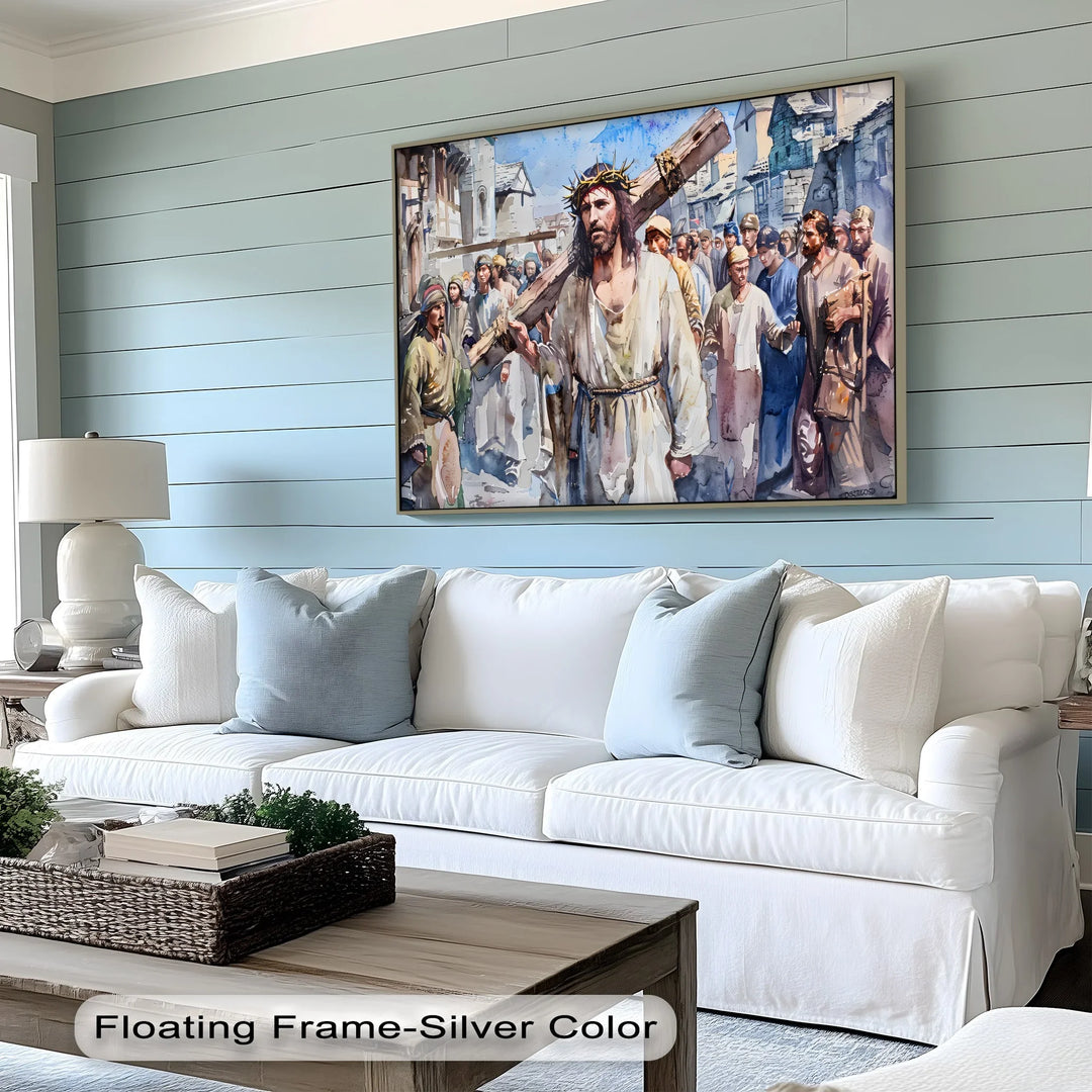 The Way of the Cross – Jesus Carrying the Cross Canvas Print