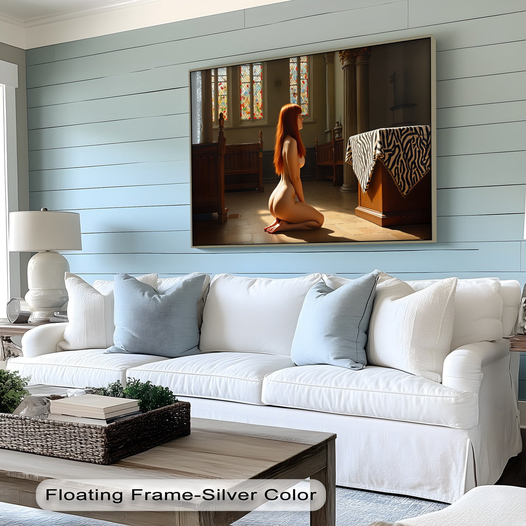 Silent Offering – Erotic Canvas Wall Art | Framed Wall Art