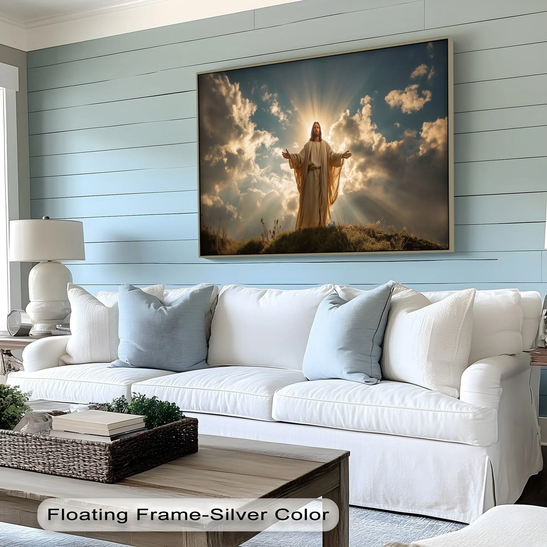 Divine Light – Radiant Jesus Canvas Print - MyPhotoStation