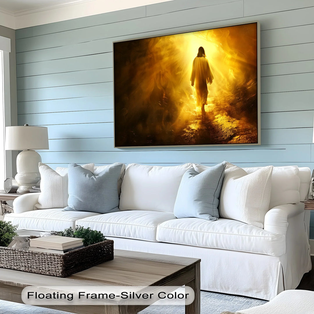 He Walks in Glory – Jesus Canvas Print