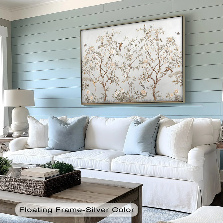 Chinoiserie Blossom Garden with Birds – Canvas Print - MyPhotoStation