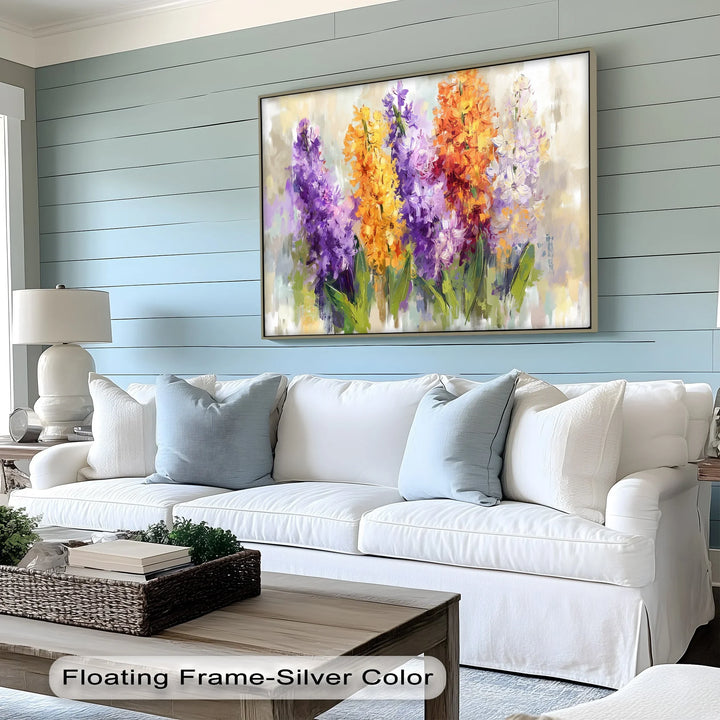 Spring Chorus – Vibrant Hyacinth Flower Bouquet Canvas Print - MyPhotoStation