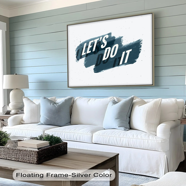 Let’s Do It – Bold Brushstroke Motivational Canvas Print